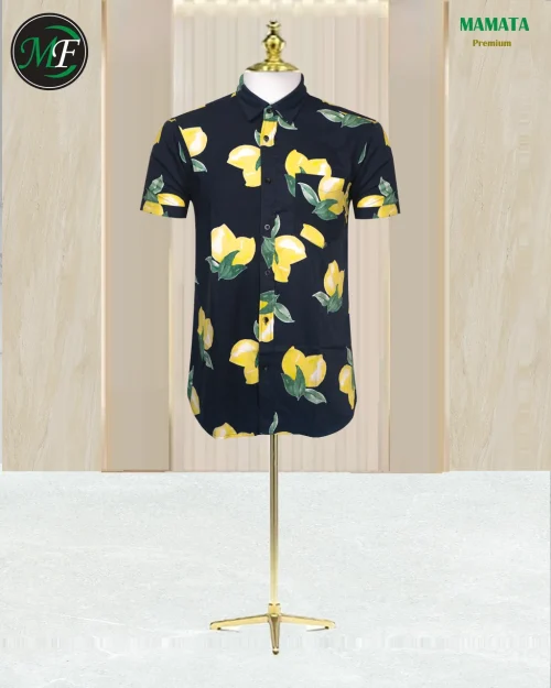 This high-quality men's novelty print shirt is designed to capture attention and keep you cool, making it great for summer in Bangladesh.